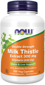 не использовать NOW Double Strength Milk Thistle Extract 300 mg 200 капс