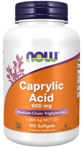 NOW Caprylic acid 600 мг 100 софтг капс NOW Caprylic acid 600 мг 100 софтг капс