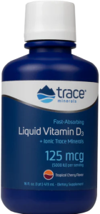 Trace Minerals Liquid Vitamin D3 5000 Тропическая вишня 473 мл
