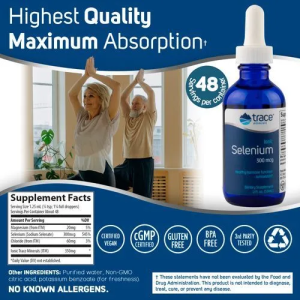 Trace Minerals Liquid Ionic Selenium 300 mcg 59мл Trace Minerals Liquid Ionic Selenium 300 mcg 59мл