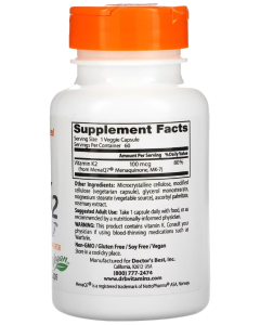 Doctor's Best K2 MK-7 100 мкг 60 капс