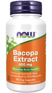 NOW Bacopa extract 450 мг 90 капс