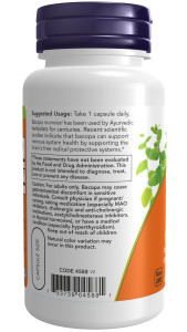 NOW Bacopa extract 450 мг 90 капс