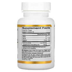 California Gold Nutrition DHA 700 Fish Oil 30 капс California Gold Nutrition DHA 700 Fish Oil 30 капс