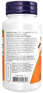 NOW Saccharomyces Boulardi 60 капс NOW Saccharomyces Boulardi 60 капс