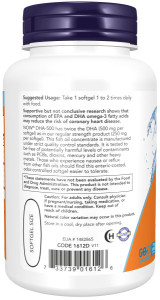 NOW DHA 500 мг 90 софтг капс NOW DHA 500 мг 90 софтг капс