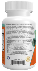 NOW Iron Complex caps 100 капс