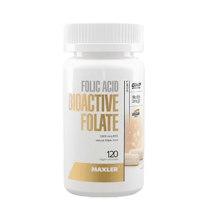 Maxler Folic Acid Bioactive Folate 120 капс Maxler Folic Acid Bioactive Folate 120 капс