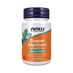 NOW Copper Glycinate 3 мг 120 табл NOW Copper Glycinate 3 мг 120 табл