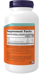 NOW Magnesium Citrate 134 мг 180 капс