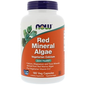NOW Red Mineral Algae 180 капс