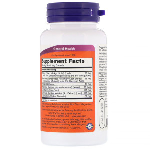 NOW Brain Elevate Formula 60 капс