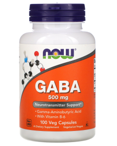 NOW GABA 500 мг 100 вег капс NOW GABA 500 мг 100 вег капс