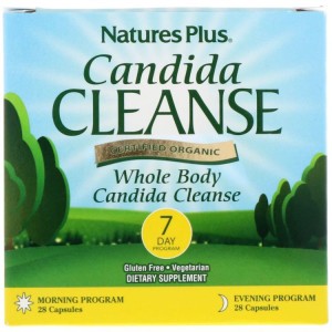 Natures Plus Candida Cleanse 7-Day program Morning+Evening 56 капс