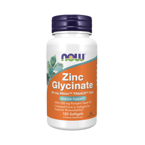 NOW Zinc Glycinate 120капс