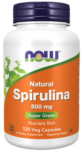 NOW Spirulina 500 мг 120 капс