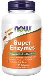 NOW Super Enzymes tab 180 табл