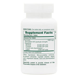 Natures Plus Pancreatin 1000 мг 60 табл