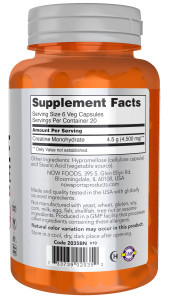 NOW Creatine Monohydrate 750мг 120 капс NOW Creatine Monohydrate 750мг 120 капс