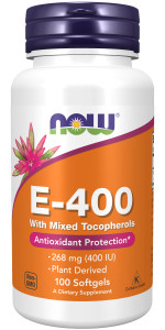 NOW E-400 with Mixed tocopherols 100 капс