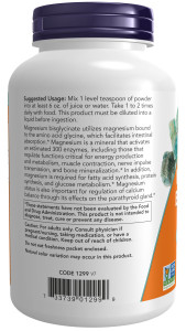 NOW Magnesium Bisglycinate powder 227 гр NOW Magnesium Bisglycinate powder 227 гр