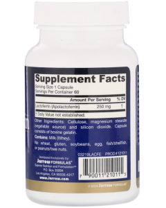 Jarrow Formulas Lactoferrin 250 mg 60 капс Jarrow Formulas Lactoferrin 250 mg 60 капс