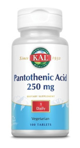 KAL Pantothenic Acid 250 мг 100 табл KAL Pantothenic Acid 250 мг 100 табл