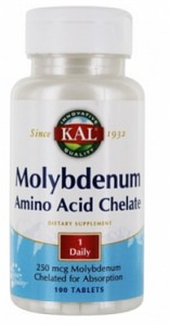 KAL Molybdenum Cheated 250 мг ,100табл