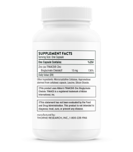 Thorne Research Zinc Bisglycinate 15 мг 60 капс