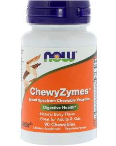 NOW Chewyzymes 90 жев табл