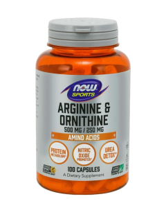 NOW Arginine & Ornithine 500/250 100 капс NOW Arginine & Ornithine 500/250 100 капс