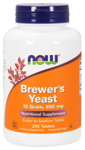 NOW Brewers Yeast 10 гр 650 мг 200 табл