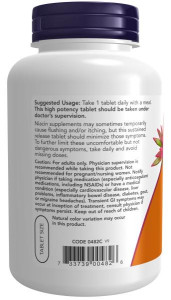 NOW Niacin 500 мг tabs 250 табл