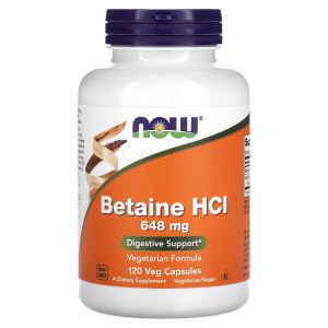 NOW Betaine HCI 648 mg 120 капс NOW Betaine HCI 648 mg 120 капс