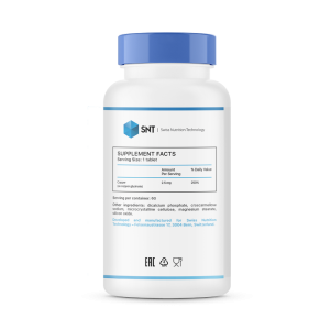 SNT Chelated copper 2,5 мг 60 таб SNT Chelated copper 2,5 мг 60 таб