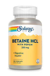 Solaray Betaine HCI 250 мг 180 капс Solaray Betaine HCI 250 мг 180 капс