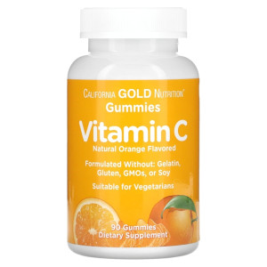 California GOLD Nutrition Vitamin C 90 жев табл