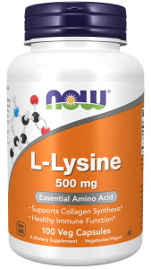 NOW L-Lysine 500 mg 100 caps NOW L-Lysine 500 mg 100 caps