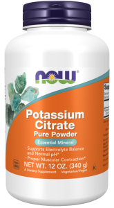 NOW Potassium Citrate Pure Powder 340 гр