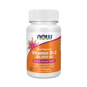 NOW Vitamin D3 50 000 12 софтгель капс