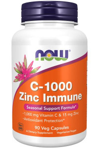 NOW C-1000 Zinc Immune 90 капс