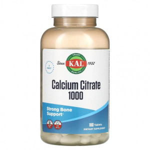 KAL Calcium Citrate 1000 mg 180 табл KAL Calcium Citrate 1000 mg 180 табл