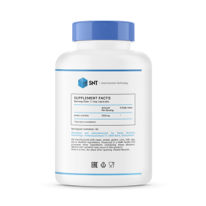 SNT Acetyl-L-Carnitine 500 мг 180 капс SNT Acetyl-L-Carnitine 500 мг 180 капс