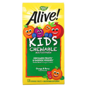 Natures Way Alive KIDS Chewable 120 жев табл