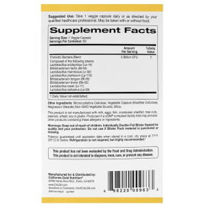 California GOLD Nutrition LactoBif 5 60 капс