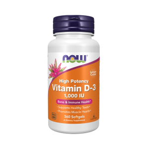 NOW Vitamin D3 1000 IU 360 капс