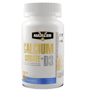 Maxler Calcium citrate + D3 60 табл
