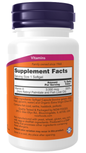 NOW Vitamin A 10 000 ME 100 софтгель NOW Vitamin A 10 000 ME 100 софтгель