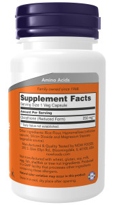 NOW Glutathione 250 мг 60 капс