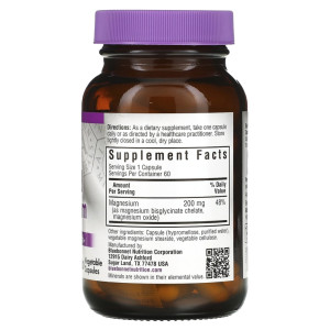 Bluebonnet Nutrition Chelated Magnesium 60 капс